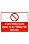Leave the Electrician's Work to the Electrician! Isg Warning Sign Pvc A3 30X42 cm