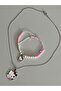 Mineli/New Year/Gift/Cute Bear Themed Steel Chain Bracelet-Necklace Set