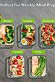 Glass Food Containers Set of 8 with Airtight Locking Lids - 2