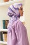 Twist Lilac Cotton Viscose Scarf - 3