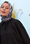 Mosaic Black Cotton Viscose Scarf