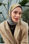 Line Pattern Series Indigo Cotton Viscose Scarf 1128-05 - 2