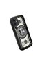 iPhone 12 Compatible Black Silicone Fun Patterned Shock Absorbing Phone Case - 3