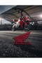 Honda Logo Keychain – Red Black Premium Model - 2