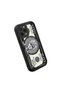 iPhone 14 Pro Compatible Black Silicone Fun Patterned Shock Absorbing Phone Case - 3