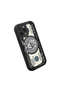 iPhone 16 Pro Compatible Black Silicone Fun Patterned Shock Absorbing Phone Case - 3