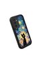 Samsung Galaxy S25 Compatible Black Silicone Cat Pattern Shock Absorbing Phone Case - 3