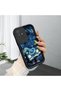 Xiaomi Redmi 10 Compatible Black Silicone Cat Pattern Shock Absorbing Phone Case