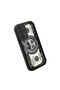 Samsung Galaxy A73 Compatible Black Silicone Fun Patterned Shock Absorbing Phone Case - 3