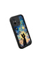 Xiaomi Poco C55 Compatible Black Silicone Cat Pattern Shock Absorbing Phone Case - 3