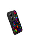 Xiaomi Poco M6 Pro 4g Compatible Black Silicone Graffiti Pattern Lens Protection Phone Case - 3