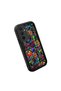 Samsung Galaxy A15 Compatible Black Silicone Graffiti Pattern Lens Protection Phone Case - 3