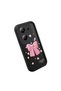 Xiaomi Poco M6 Pro 4g Compatible Black Silicone Bow Pattern Shock Absorbing Phone Case - 3