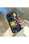 Realme C55 Compatible Black Silicone Van Gogh Starry Night Patterned Anti-Slip Phone Case