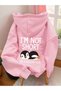 Women's Winter I Am Not Short Printed Soft Thick Hooded Sweatshirt