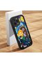 iPhone 15 Pro Compatible Black Silicone Van Gogh Starry Night Pattern Anti-Slip Phone Case - 3