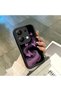 Redmi Note 13 Pro 4g Compatible Black Silicone Cute Butterfly Pattern Lens Protection Phone Case