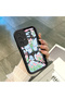 Elegan Styles Phone Case with Black Silicone Lily and Butterfly Pattern Compatible with Samsung Galaxy A13 4g