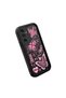 Samsung Galaxy A04S Compatible Black Silicone Cute Butterfly Pattern Lens Protection Phone Case - 3