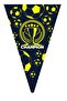 Yellow Navy Blue Fan Birthday Concept Set - 4