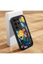 Samsung Galaxy S23 Ultra Compatible Black Silicone Van Gogh Starry Night Pattern Anti-Slip Phone Case - 2
