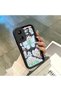 Xiaomi Redmi 13C Compatible Black Silicone Lily and Butterfly Pattern Elegan Styles Phone Case