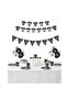 Black and White Fan Birthday Concept Set