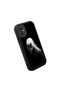 Samsung Galaxy A05 Compatible Black Silicone Anime Style Patterned Lens Protection Phone Case - 3