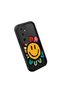 Samsung Galaxy A35 Compatible Black Silicone Fun Patterned Shock Absorbing Phone Case - 3
