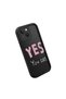 iPhone 13 Compatible Black Silicone Fun Patterned Shock Absorbing Phone Case - 4