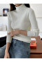Set of 5 Soft Textured Winter Cotton Turtleneck Fleece-Lined Slimfit High-Neck Sweater Special Series - 4