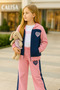 Girl's 3-Piece Tracksuit Set Cardigan T-Shirt Bottom 4-16 Years Old - - 4