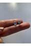 Solitaire Nail Steel 1 Pair Earrings with Zircon Stone 6 mm - 7