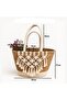 𝐎𝐧𝐞𝐃𝐜𝐨𝐫 Cotton & Jute Plant Basket – 40x26x57cm Boho Seagrass-Style Woven Planter - 4