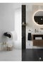 Modern Matte Black Metal Toilet Paper Holder (Adhesive) |   Minimal Wall Mounted Paper Holder - 3