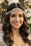 Crystal Detailed Elegant Headpiece Bridal Accessory Headband Engagement Wedding - 6