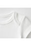 100% Cotton 5-Piece White Short Sleeve Baby Bodysuit - 4