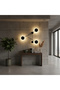 Ledos Black 80cm Modern Led Sconce 3000K Daylight 3-Piece Round Metal Wall Lamp,Ledos-15541 - 3