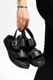 Women's Single Buckle Detailed Casual Sandals T01