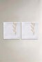 Leaf Embroidered Linen 2-Piece Napkin Set 45X45 cm - 6