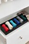 5 Compartments Belt Socks Jewelry Makeup Box Inside Closet Belt Organizer Organizer Black and White 2 Li - 7