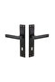 Hira Konak Bilge Matte Black Door Handle Aluminum Room - 3
