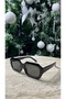 Li̇nea Uv400 Protected Black Glass Women's Sunglasses – Trendy & Modern Design - 3
