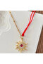 Rope Detail Sun Necklace - 2