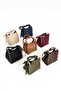 Women's Large Size Suede Shoulder Bag Burgundy - 3
