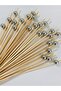 No:91 - 25Pcs 15cm Cocktail Long Toothpicks and Stirrers - Pearl - Silver Color 10mm - 2