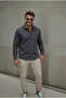 Men's Single Pocket Scuba Fabric Smoked Suede Shirt Ls-19811 - 3
