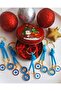 New Year's Gift 5 Pieces Blue Evil Eye Beaded Keychains in a Metal Box - New Year's Gift
