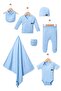 Baby Boy Reported 7-Piece Zıbın Hospital Discharge Set 0-3 Months - 2