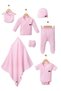 Baby Girl Reported 7-Piece Zıbın Hospital Discharge Set - 3